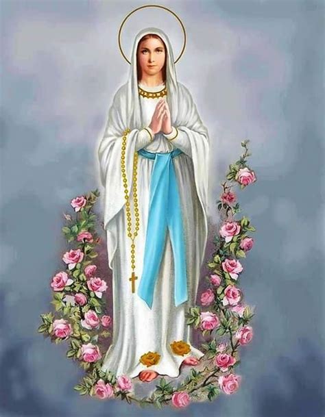 santo rosario a la virgen de lourdes